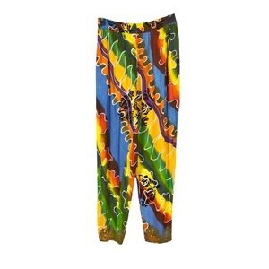 Womens Wide Leg Harem Pant Small Hippie Festival Gypsy Indie Bohemian Pockets